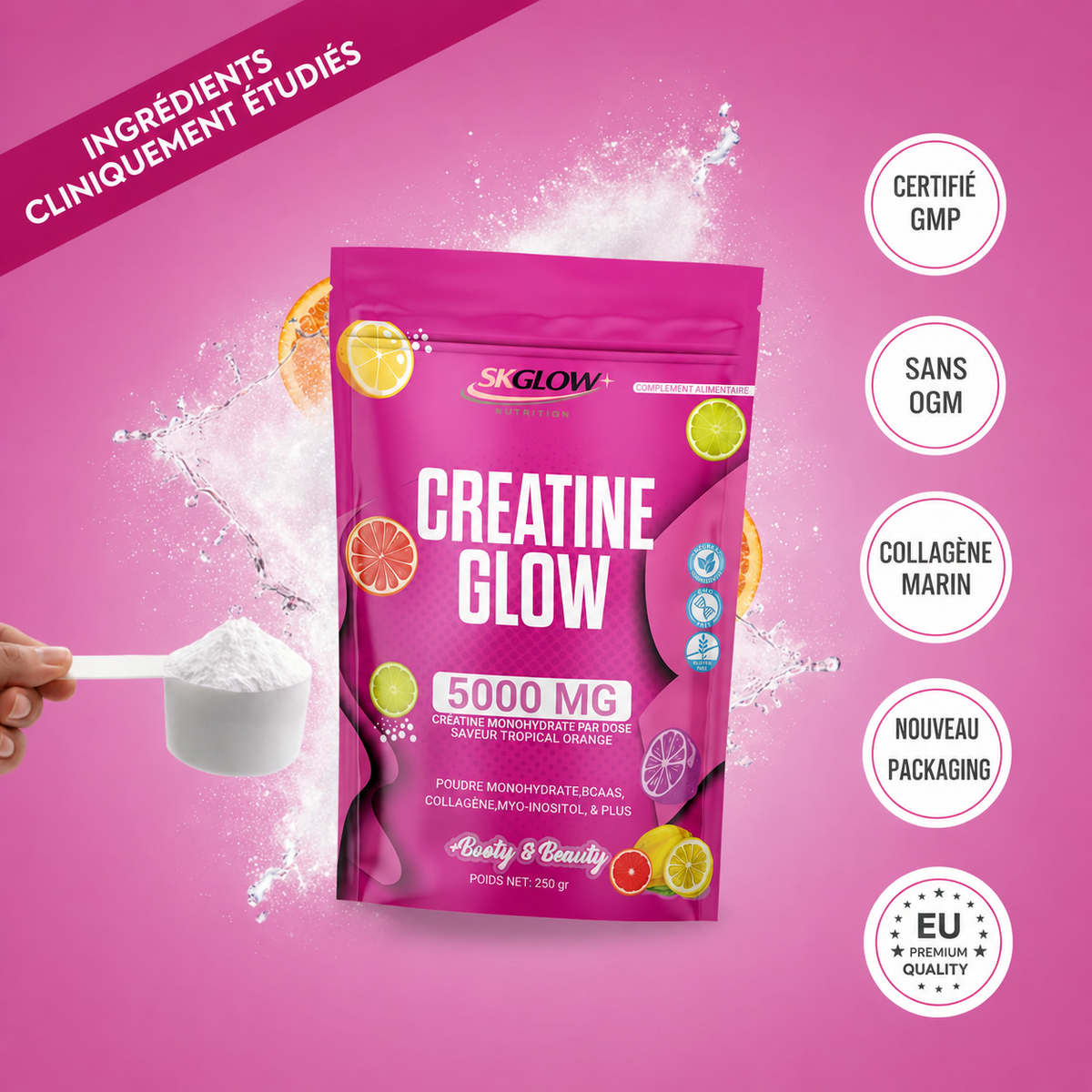 CreatineGlow Soutien musculaire • Énergie • Vitalité 1