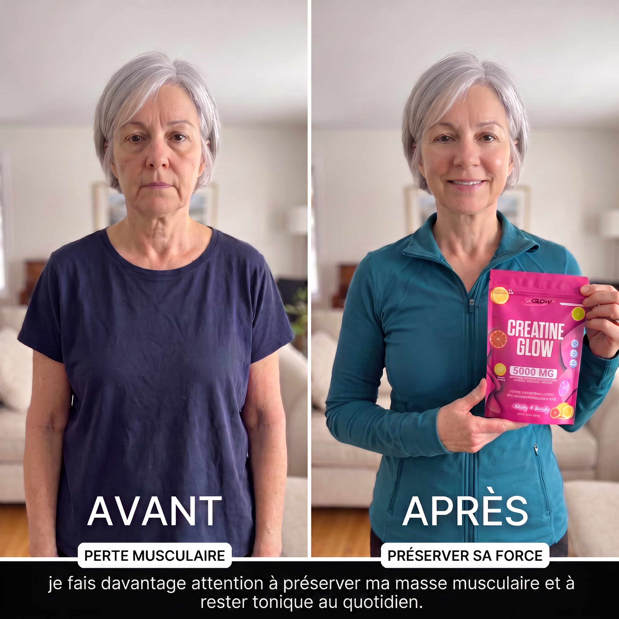 CreatineGlow Soutien musculaire • Énergie • Vitalité 1